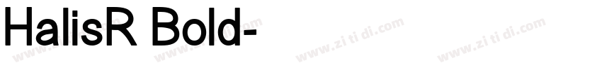 HalisR Bold字体转换